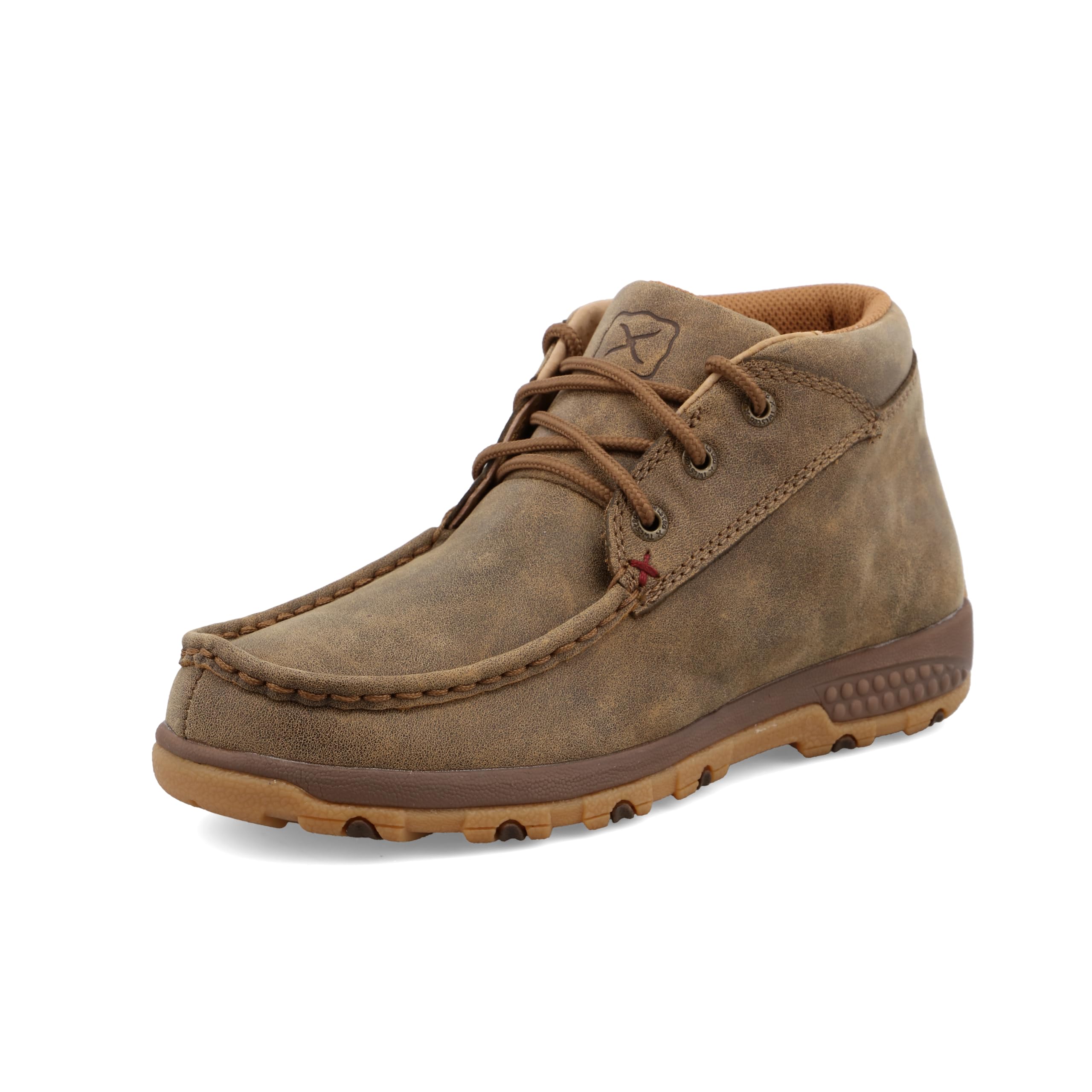 Twisted X Women's Chukka Driving Moc, Moc Toe with CellStretch, Bomber, 5.5 W Image
