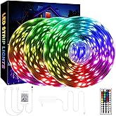 QZYL 75ft LED Lights for Bedroom, RGB LED Strip Lights for Living Room, Party Decor with Dimmable Lighting, Bright Adjustable