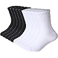 DoSmart Kids Athletic Crew Socks Boys Girls Classics Cotton School Uniform Childs Sports Breathable Casual Socks 10 Pairs