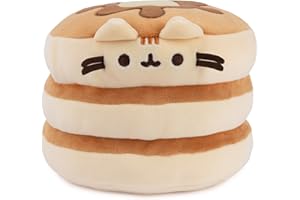 GUND Pusheen The Cat Pancake Squisheen Plush, Squishy Toy Stuffed Animal for Ages 8 and Up, Brown, 6”