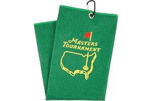NUMJAW Masters Tournament Golf Towel with Carabiner,Microfiber Golf Towels for Golf Bags,Funny Golf Gifts for Men Women