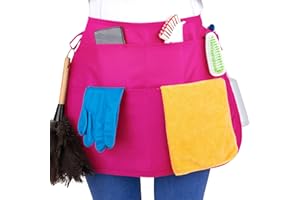 SupplyMaid 5-Pocket Waterproof Professional Cleaning Apron. Made for Pro Cleaners. Like a Cleaning Caddy Around Your Waist