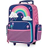 Stephen Joseph Kids Classic Rolling Luggage, Kids Luggage, Toddler Rolling Travel Carry On, Kids Suitcase with wheels,