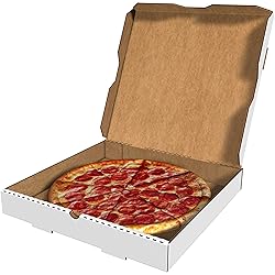 White Cardboard Pizza Boxes, Takeout Containers