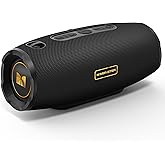 Monster S380 Bluetooth Speaker, Portable Speaker with 40W Stereo Sound, Bluetooth 6.0, 20H Playtime, TWS Pairing, Support AUX/TF Card, IPX6 Waterproof Wireless Speaker for Home, Travel, Outdoor