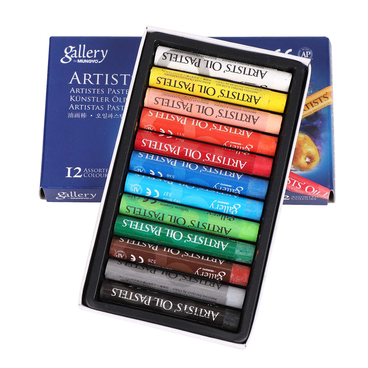 ITODA Oil Pastel Paints Artists 12 Colours Chunky Soft Crayon Sets for Adults Art Pencils for Colouring DIY Drawing Painting Sketching Crafting Brithday Present Gifts