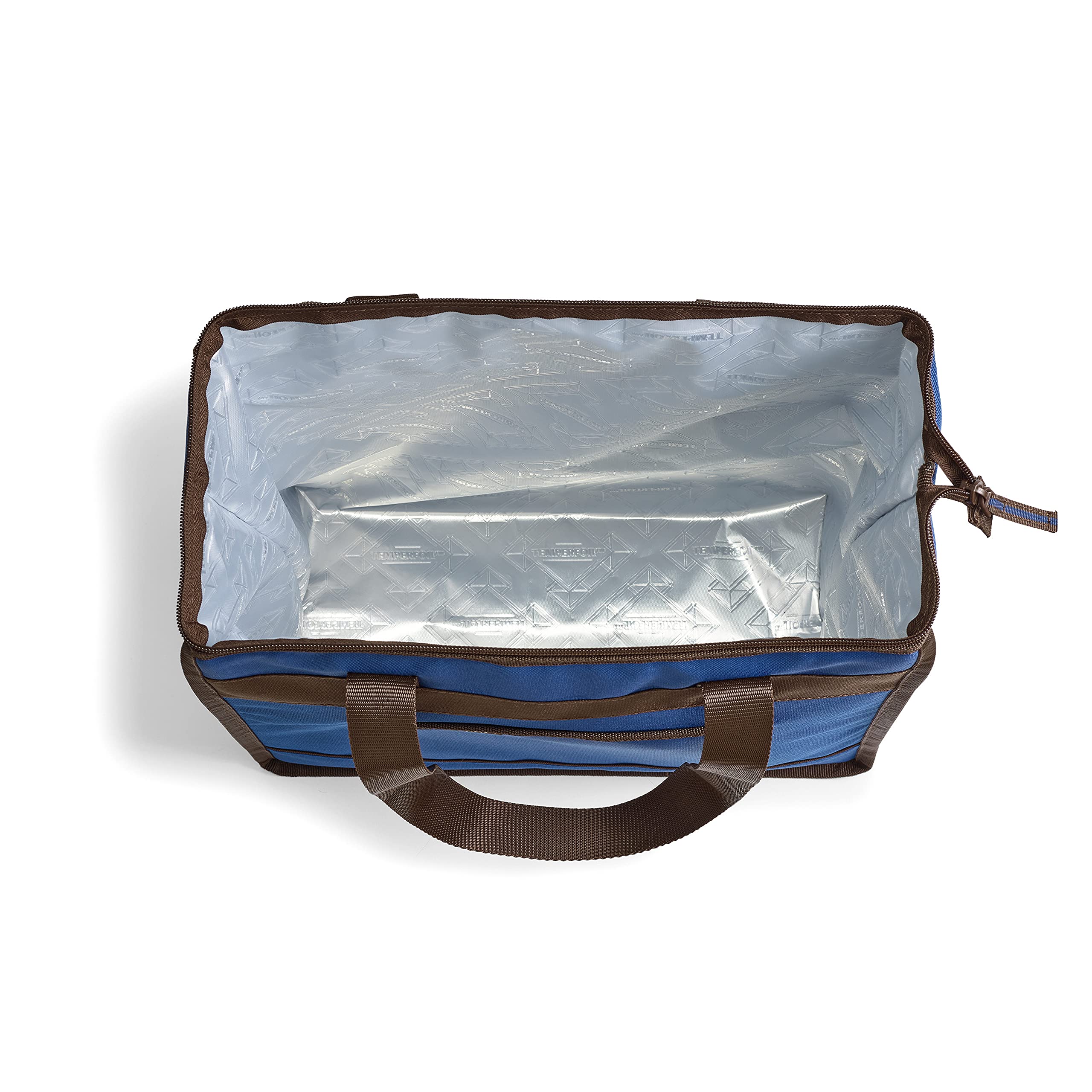 Rachael Ray Chillout Soft Cooler Bag, Large Reusable Insulated Grocery Bag with Zippered Top, Travel Tote for Hot or Cold Food, Grocery Tote Bag