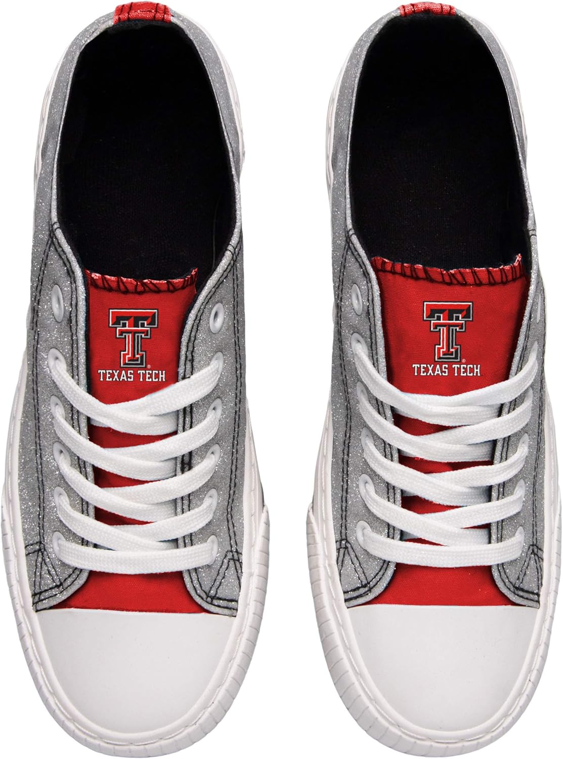 FOCO NCAA Army Black Knights Womens Glitter Low Top Canvas ShoesGlitter Low Top Canvas Shoes, Team Color, 9/XL : Clothing