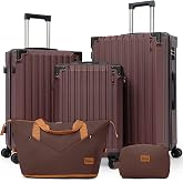 Eeeza Luggage Sets 5 Piece,Lightweight Durable Hardshell,20/24/28 Inch | Suitcase Set with 360&deg; Spinner Wheels,TSA-Approved Lock,ABS Material,Hardside Luggage for Family Travel, Business,Vacation