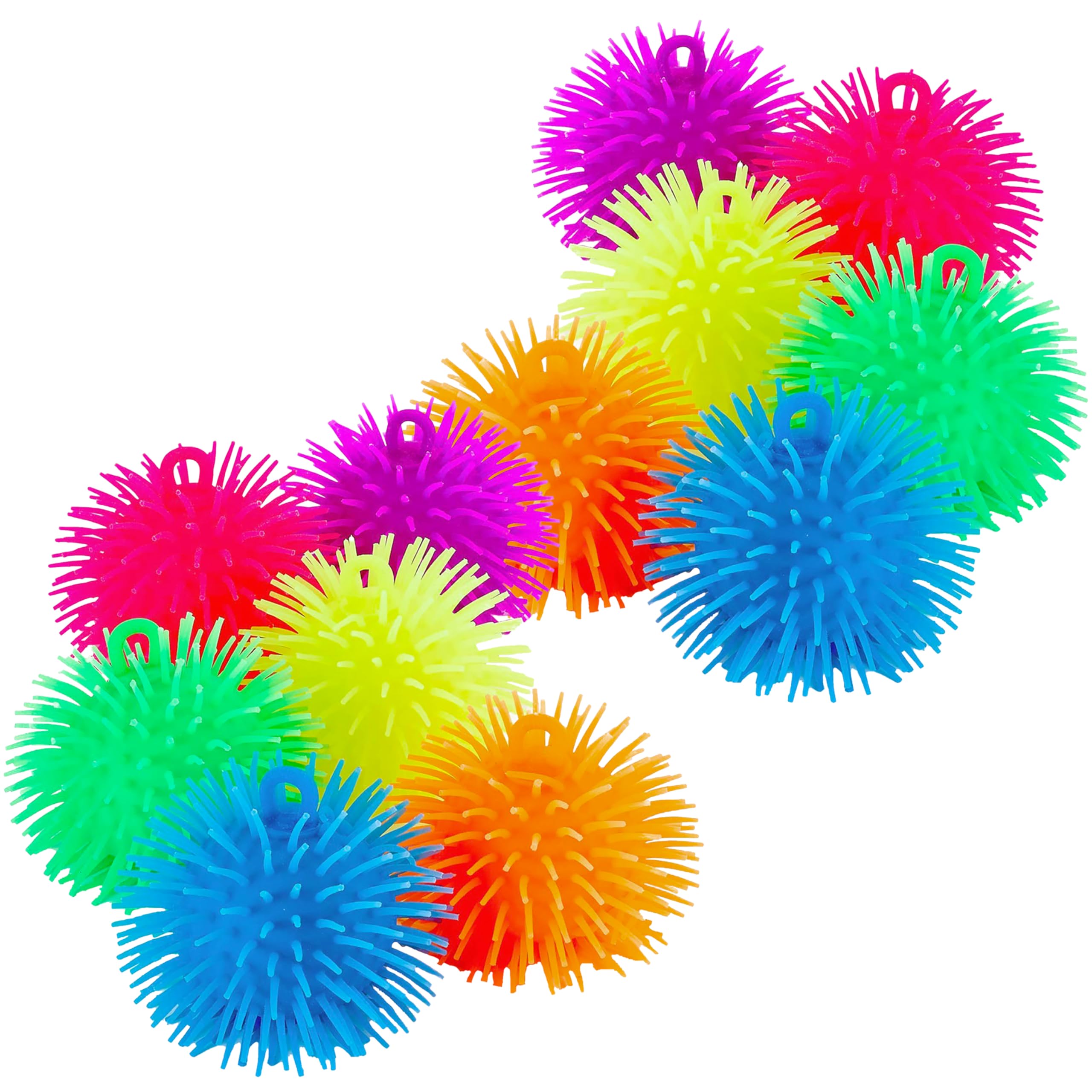 Photo 1 of Kicko Puffer Balls - Assorted Colors, Spiky Balls for Kids, Sensory Game, Stress Relief - 5.5'' - 6 Pack