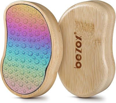 BEZOX Foot File and Callus Remover with Wooden Handle - Stainless Steel File