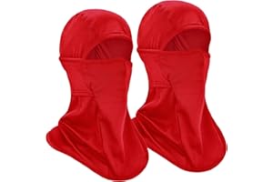 Headshion Cooling Balaclava Face Mask Men Women Summer, 2-Pack Lightweight Ski Mask Helmet Liner with Long Neck Coverage