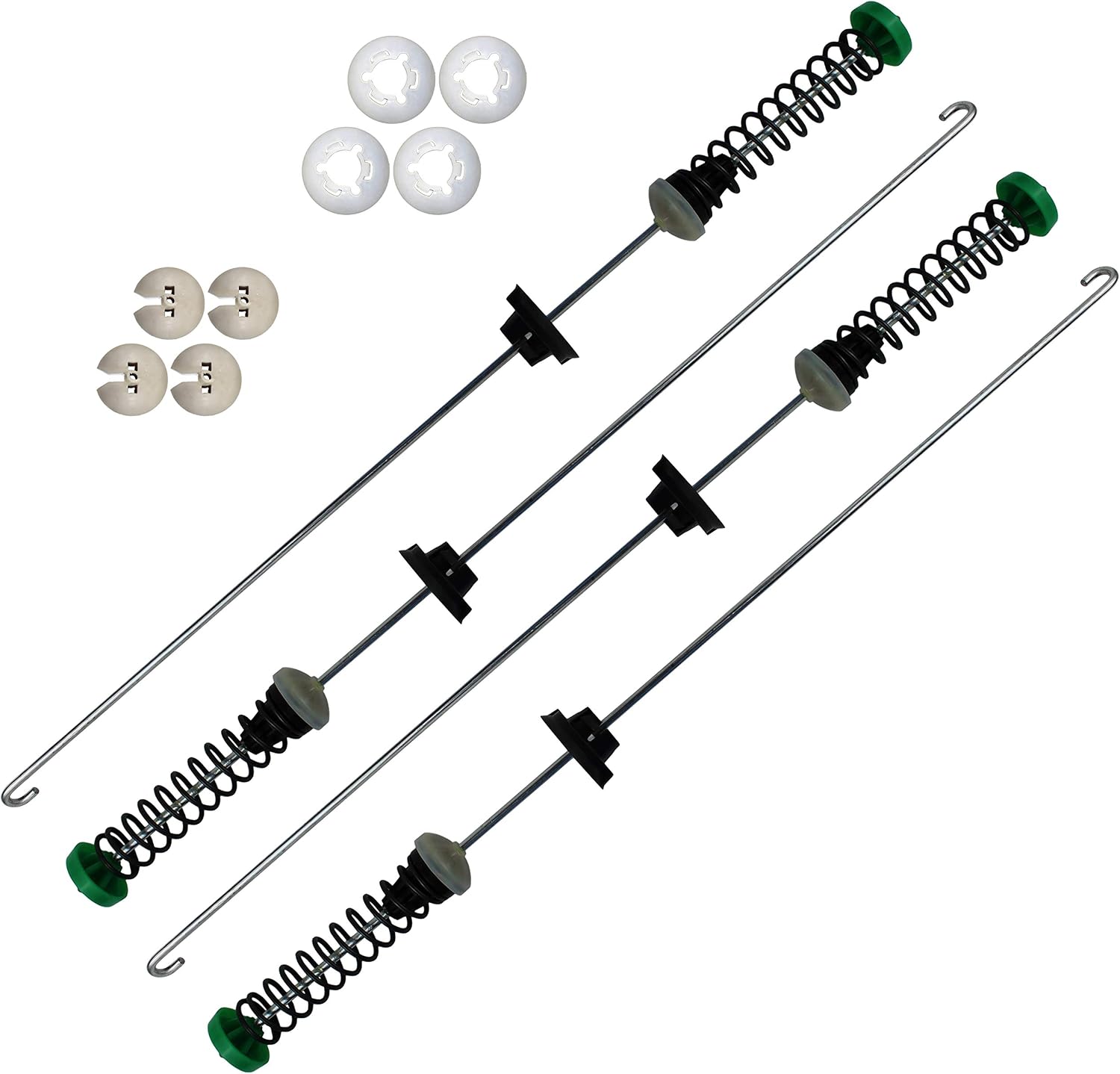 Washing Machine Suspension Rod Kit - High Strength Steel Replacement Shock Absorber Rods For GE & More