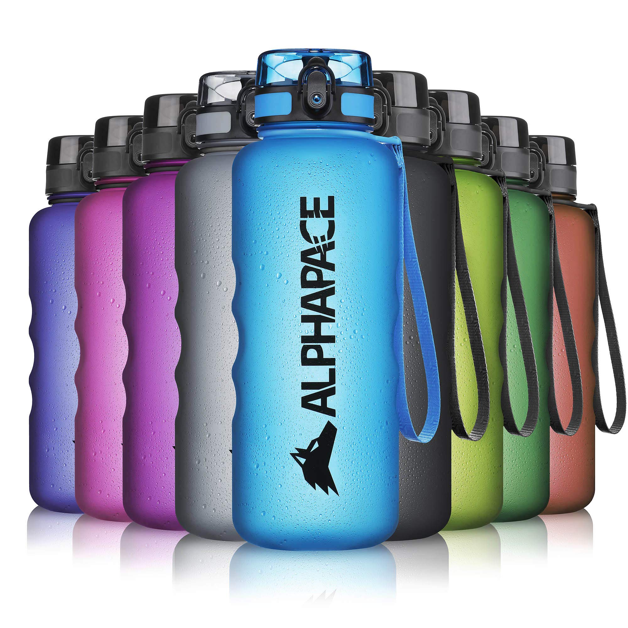 ALPHAPACE Water Bottle, Leak Proof 1500ml Drinks Bottle, BPA Free Bottle for Sports, Cycling & Outdoor Activities, Sports Bottle with Fruit Infuser, Blue