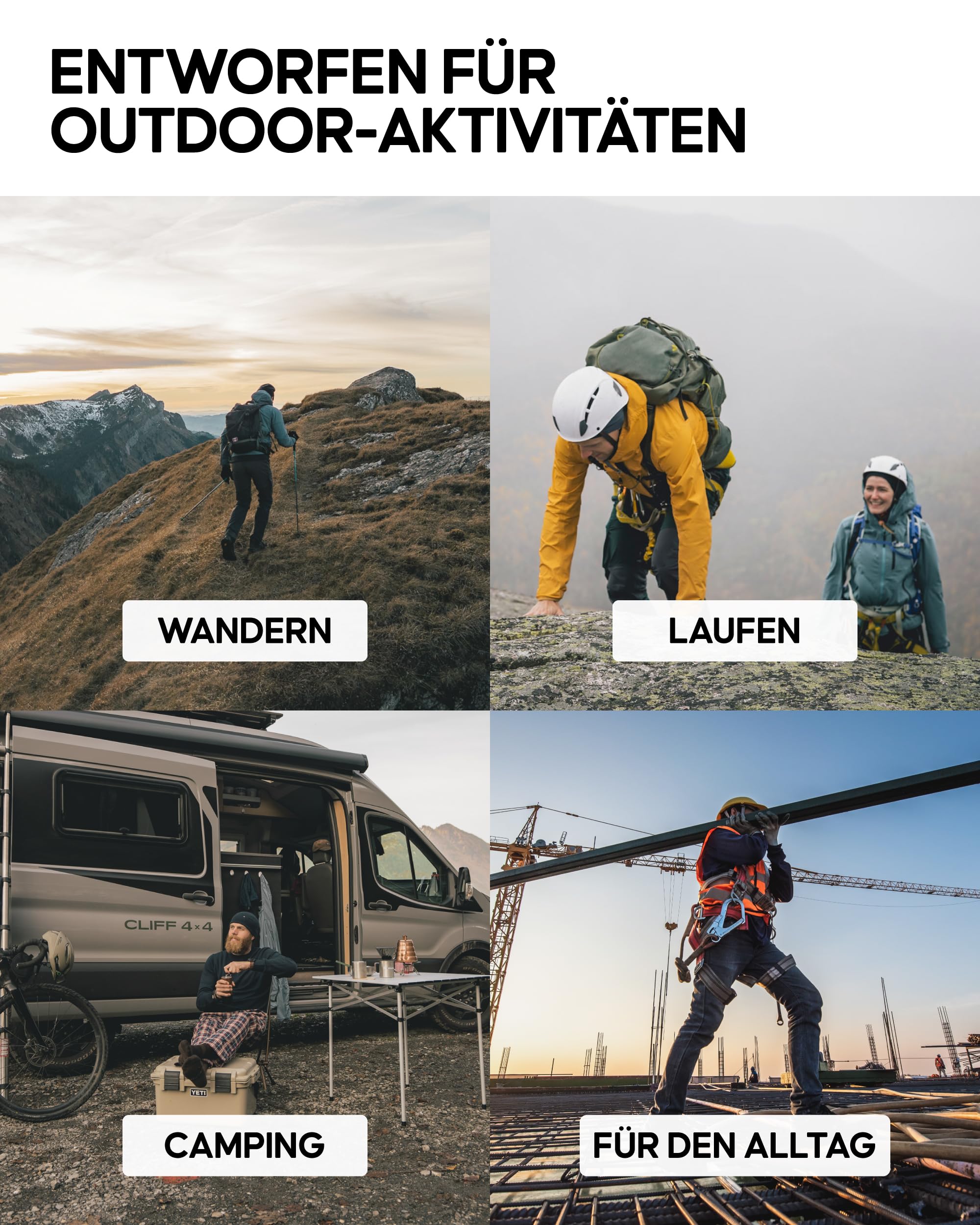 DANISH ENDURANCE Merino Wandersocken, Sommer Trekkingsocken, Unisex, Herren, Damen & Kinder, 3 Paar, Schwarz/Grau, 43-47 4