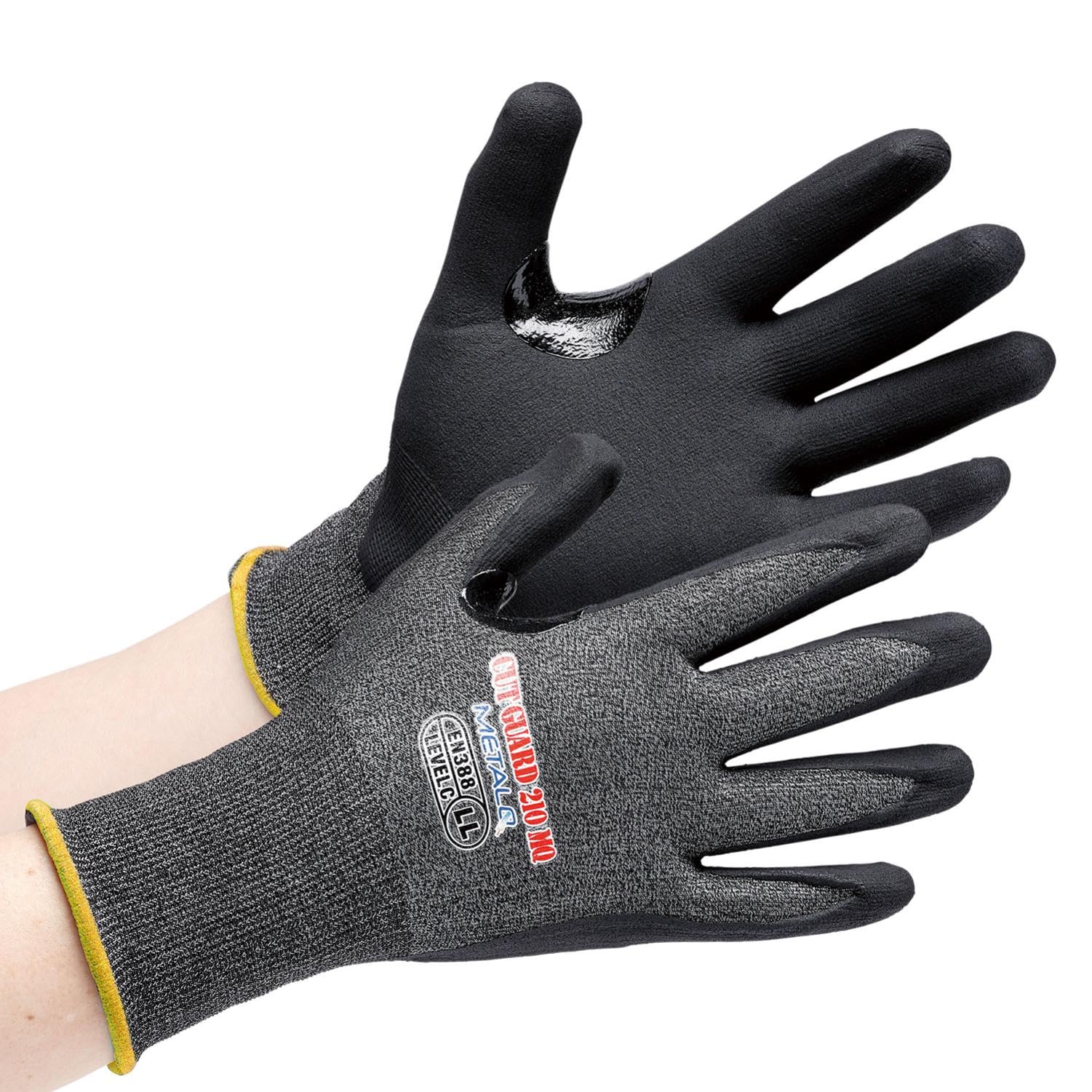 [ミドリ安全] 耐切創性手袋 タッチパネル対応 カットガード210MQ 手のひらコーティング LL 1双入商品画像