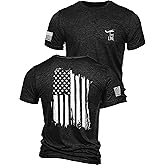 Nine Line American Flag T-Shirt for Men, USA Made Patriotic Shirt, 9 Line Apparel, Military Veteran Shirt, Freedom Shirt