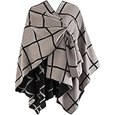 fauson Shawl Wraps for Women - Open Front Ponchos for Women for Fall Winter Pashmina Scarf