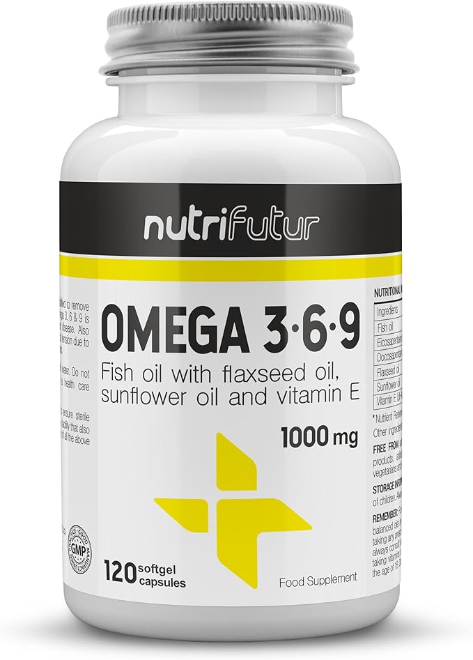 Omega 3 6 9 Fish Oil 1000mg 120 Softgels Amazon.co.uk Health