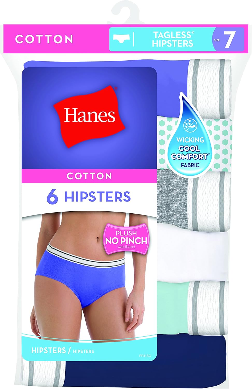 Hanes Women's Cotton Sporty Hipsters with Cool Comfort 6 Pack at  Women’s Clothing store