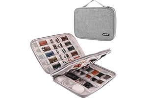 Wearlizer Watch Band Storage Case Hold 35 Watch Straps Portable Organizer Bag Compatible with Apple Watch Band, Pin, Headset and Other Accessories