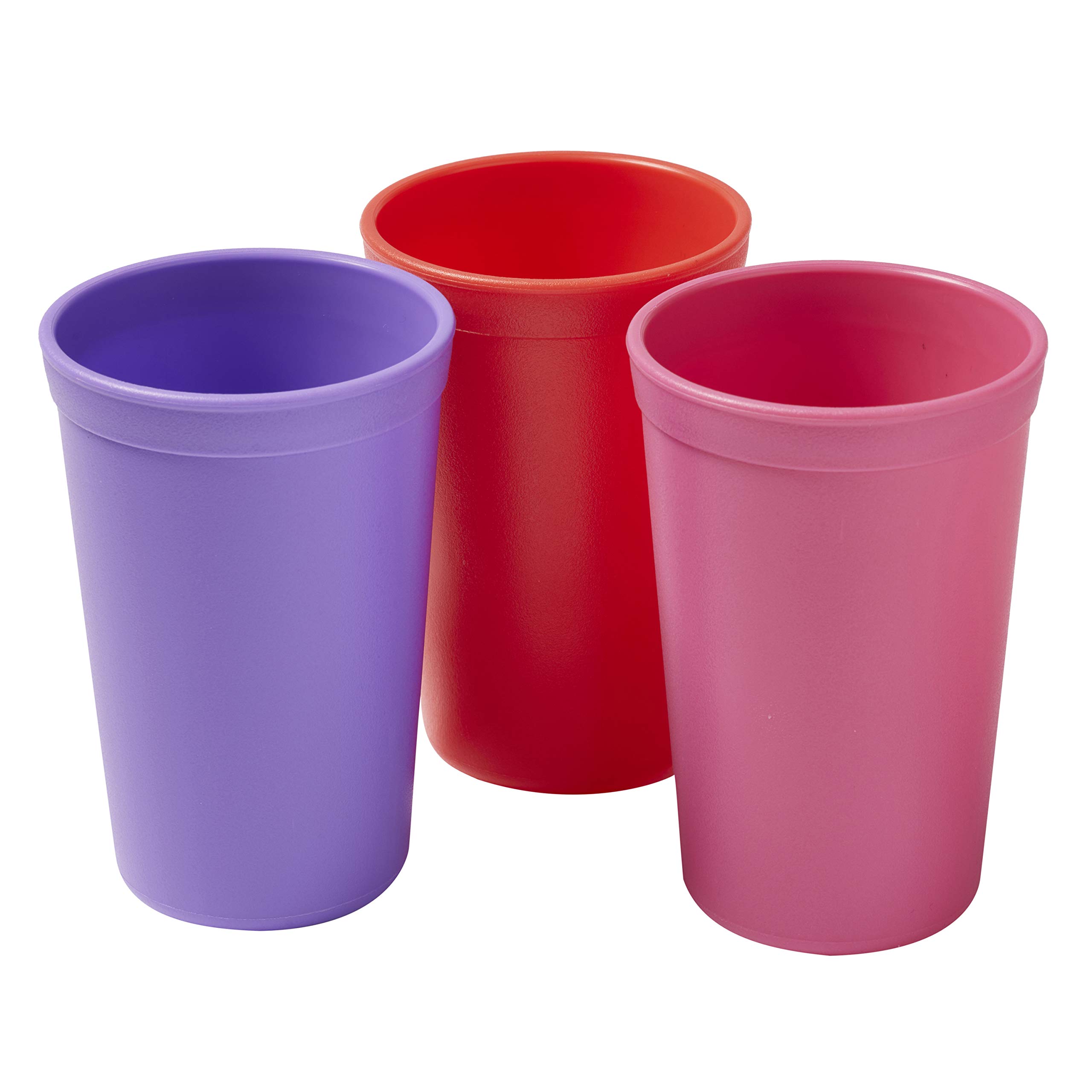 Photo 1 of ECR4Kids ELR-18102-BE My First Meal Pal Drinking Cup – BPA-Free, Dishwasher Safe, Stackable Tumblers, Kids Cup Set for Baby, Toddler and Children - 3-Pack, Berry