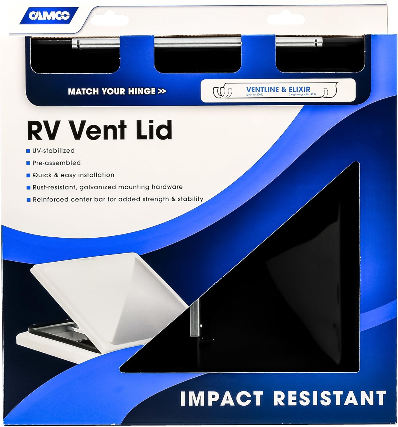 Camco 40148 Replacement Vent Lid for Ventline/Elixir (Smoke Tint): Automotive