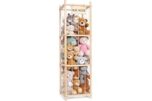 Old Canal Stuffed Animal Storage Organizer, Wooden Plushies Storage, Space Save Toy Storage Organizer, Stuffed Animals Zoo Ho