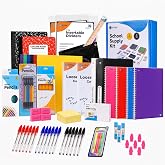 Enday Back to School Supplies High School Kit for Kids with Folders, Notebooks, Pencils, Pens &amp; More Back to School Supplies Kit School Supply Bundle for Classroom Essentials