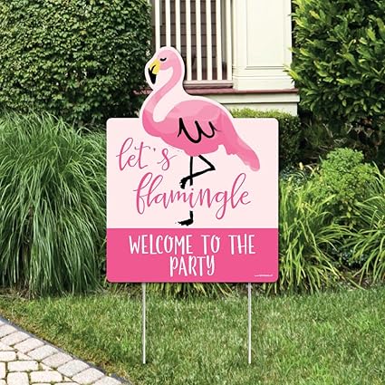Amazon Com Big Dot Of Happiness Pink Flamingo Party Decorations