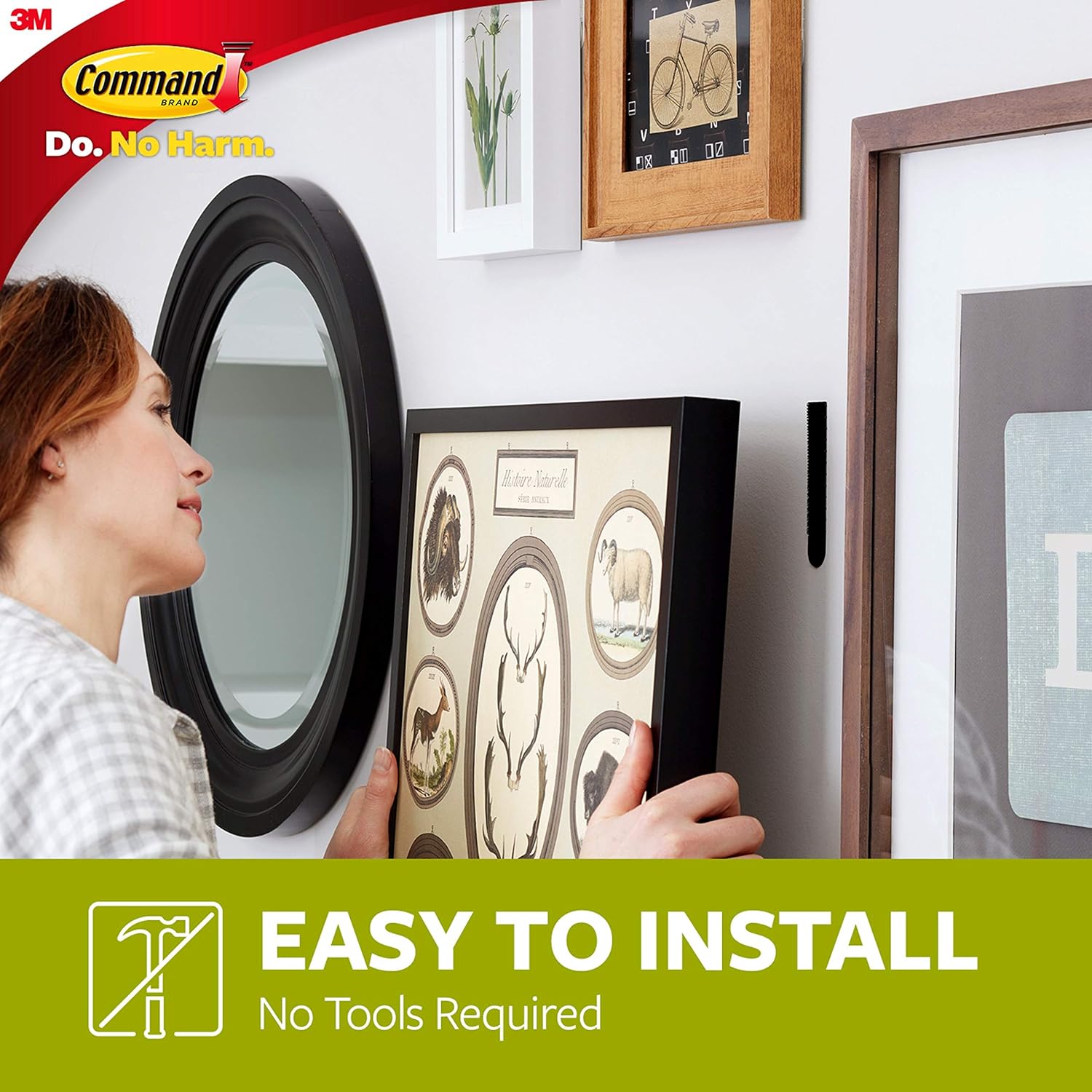 Command Picture Hanging Strips, Heavy Duty, Large, Black, Holds 16 lbs, 14 Pairs - - 