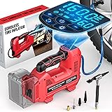 Cordless Tire Inflator Air Compressor for Milwaukee