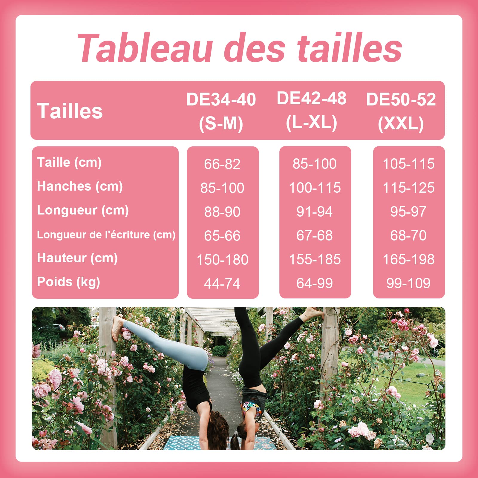 DDOBB Leggings Women's High Waist Sports Leggings Long Black Leggings Opaque Tummy Control Sports Trousers Elastic Yoga Trousers Gym Festival Outfit