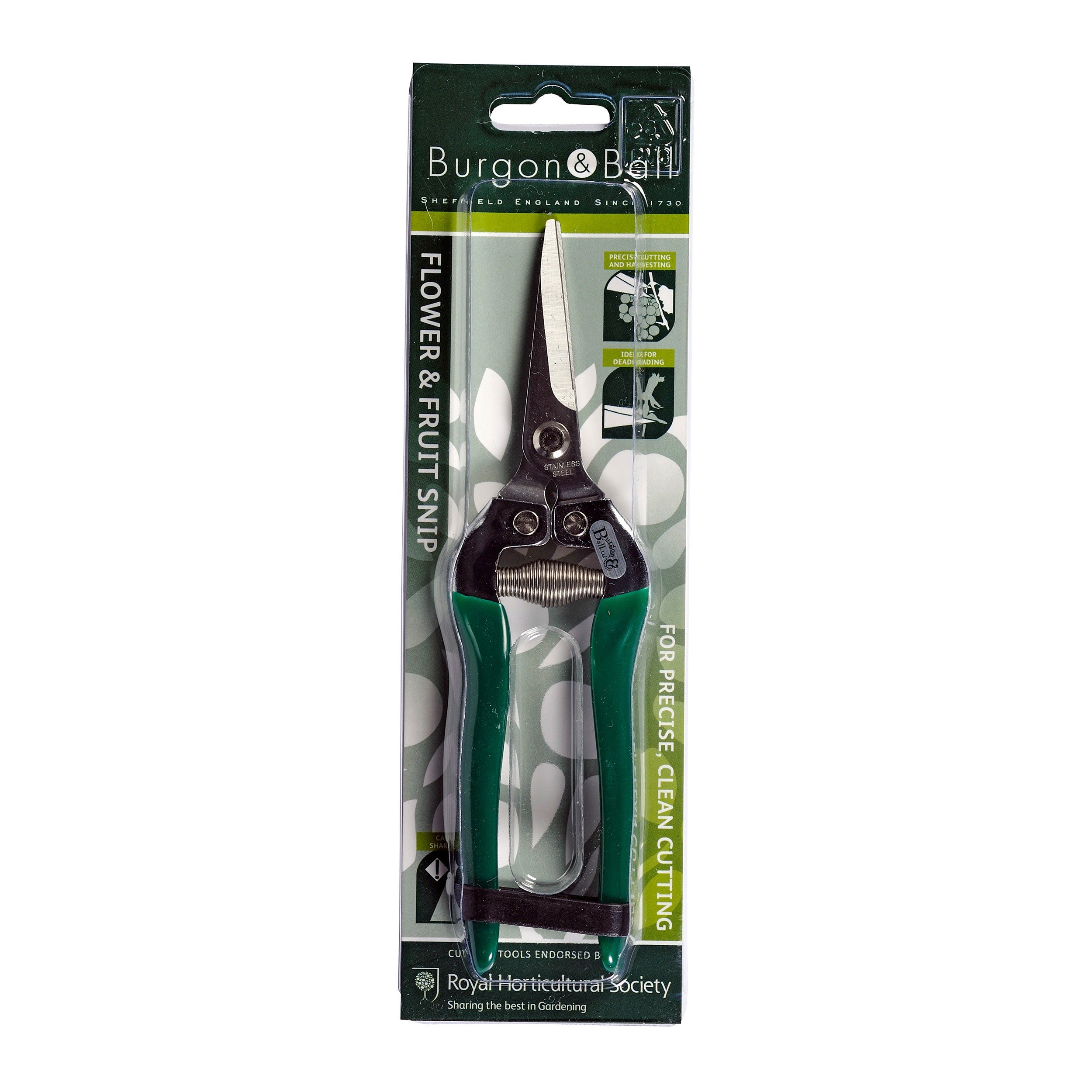 Burgon & Ball RHS Endorsed Flower and Fruit Snip, 19 cm Length
