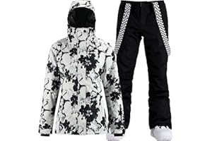 IMPHUT Women's Ski Jackets and Pants Snowboarding Snowsuit Coat Warm Hooded Waterproof Windproof Insulated