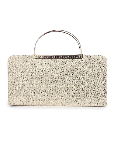 Do Bhai Classic Clutches for Women (Dark Golden)