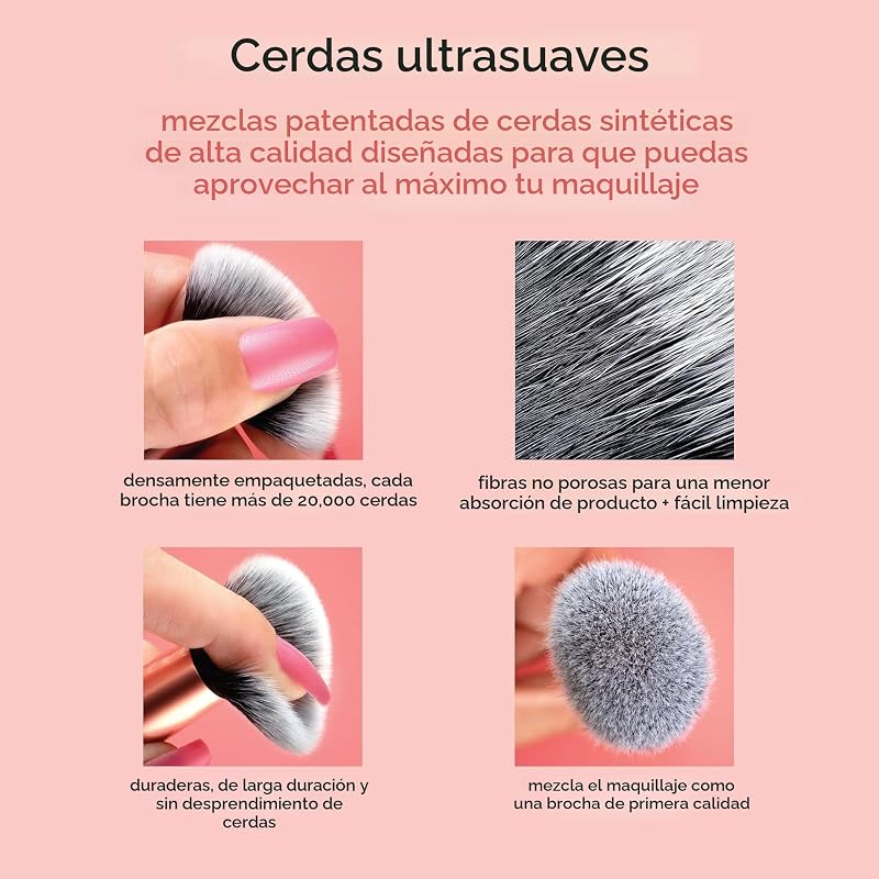 Real techniques - conjunto de pincéis para maquiagem dos olhos - everyday eye essentials - 8 peças - para aplicar todos os tipos de sombras - com cerdas sintéticas de qualidade - design profissional