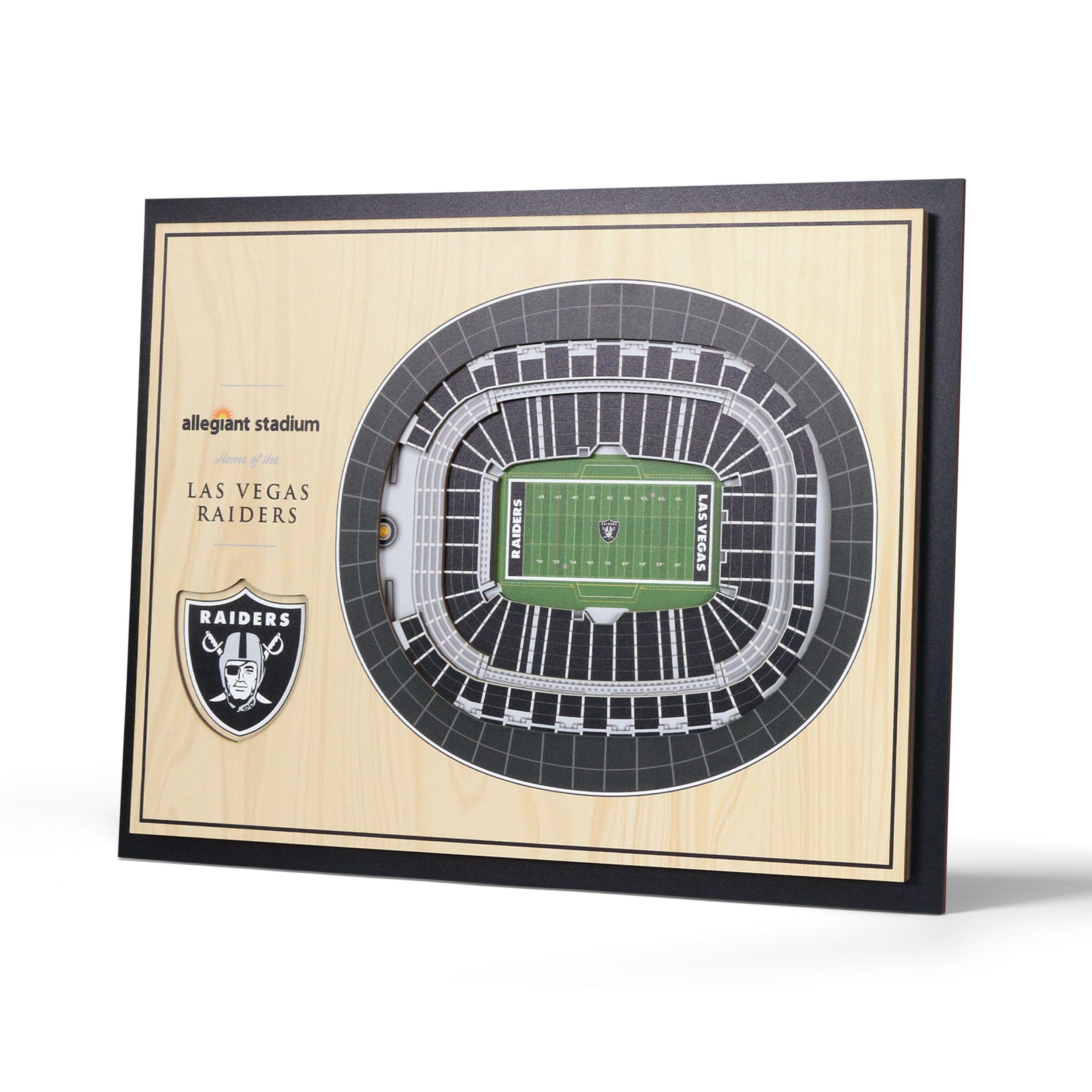 YouTheFan NFL Las Vegas Raiders 5-Layer StadiumView Wall Art Image