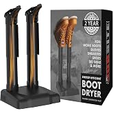 JobSite Boot Dryer - Silent Warmer &amp; Deodorizer For Work Boots, Gloves &amp; Shoes - Fanless, 36W