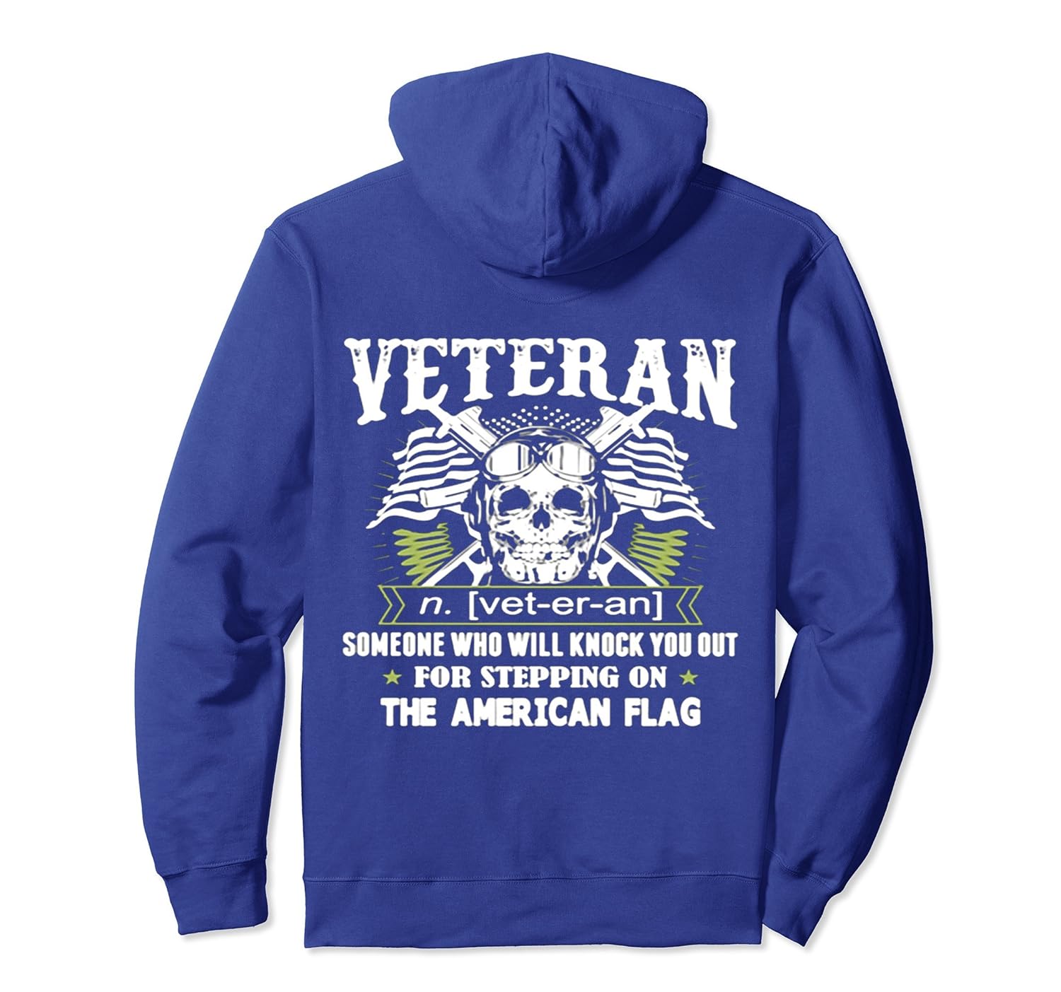 Someone knock you out for steppingon theamerican flag Hoodie-anz