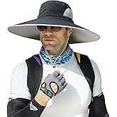 Leotruny Men Wide Brim Sun Hats UPF50+ Waterproof Breathable Bucket Hat for Fishing, Hiking, Camping