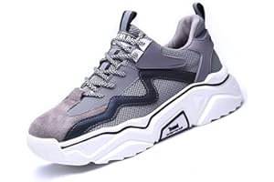 Ruivina Steel Toe Shoes for Women Men Wide fit Indestructible Work Sneakers Safety Shoes Lightweight Slip Resistant Puncture Proof Composite Toe Shoe