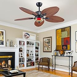 50 Inch Outdoor Waterproof Ceiling Fan with Light