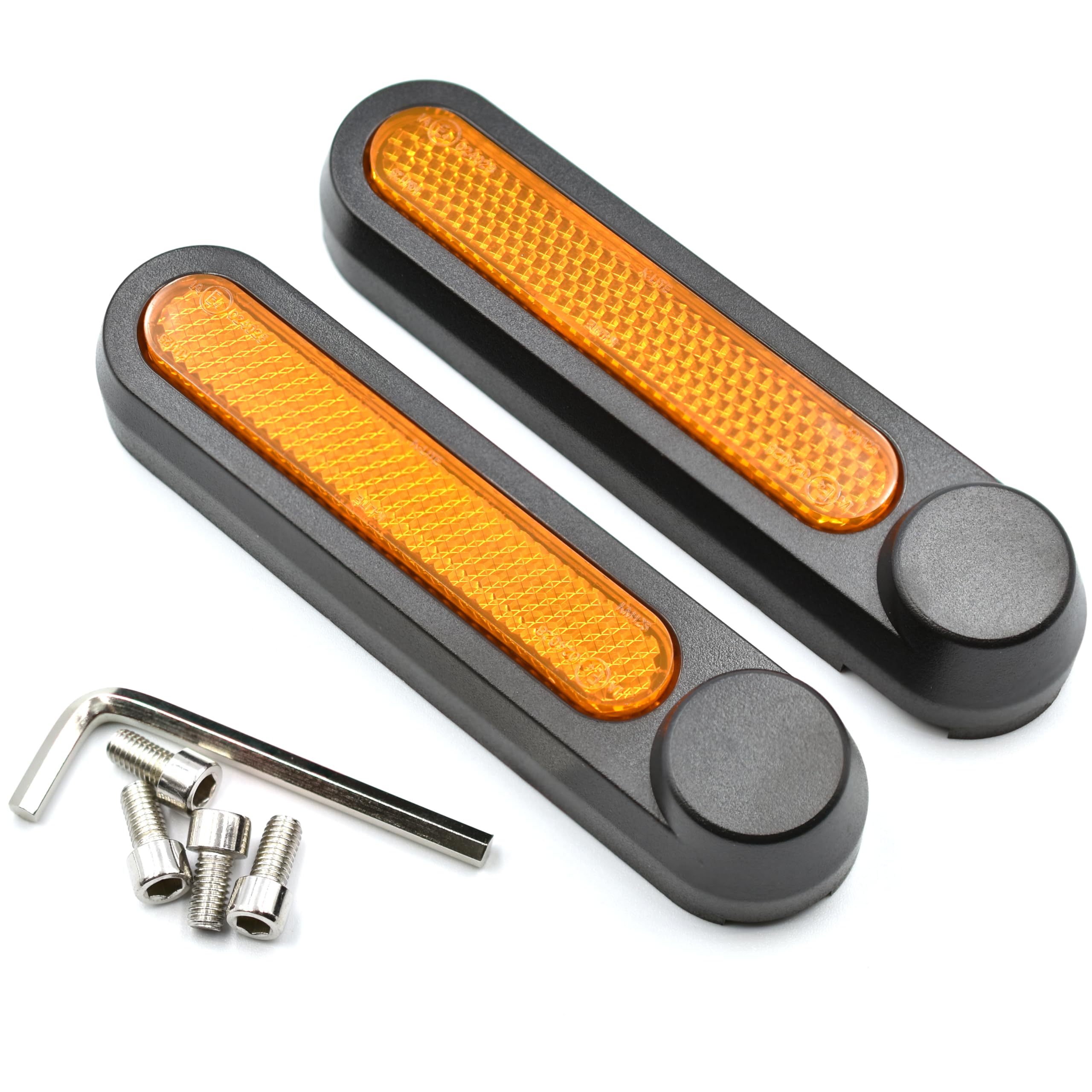 myBESTscooter - Rear Side Wheel Covers With Reflective Pieces For Segway Ninebot F2, F2E, F2 Pro, F2 Plus Electric Scooter