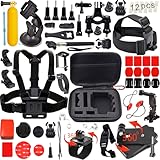 Leknes 54-in-1 Kit de accesorios Deportes al aire libre Bundle para GoPro Hero Session/GoPro hero 5 4 3+ 3 2 1 SJCAM SJ4000 SJ5000 SJ6000 Lightdow / Xiaomi Yi / WiMiUS / DBPOWER / Cámara de Acción APEMAN / Action Camera Campark