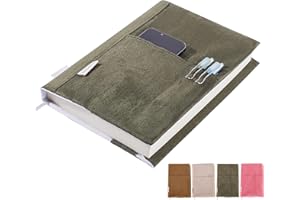 APLUFINE Book Covers for Paperbacks, Velvet Book Cover for Book lovers, Fabric Book Cover with Pockets for Book Suppliers, Reusable Book Covers for Soft Cover Books, Book Protector for Bibles, AA Book