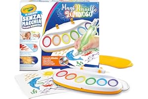 CRAYOLA Color Wonder Magic Light Brush Magic Light Brush, Magic Light Brush, Kit de peinture sans tache, activité créative et