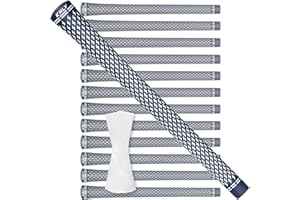 KNLY 360 Golf Grips Set of 13- Soft Rubber Golf Club Grips，Anti-Slip & High Traction，Grips with Tapes and Grips with Full Regripping Kit for Choice.