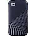 WD 1TB My Passport Portable SSD, External NVMe Solid State Drive, USB-C, up to 1050 MB/s, Works with PC, Xbox and PlayStation, 2-Meters Drop Resistance, Midnight Blue