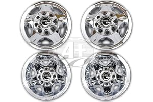 17" ABS Chrome Plated Wheel Simulator Set for 2008-2010 Chevy GMC Silverado 3500